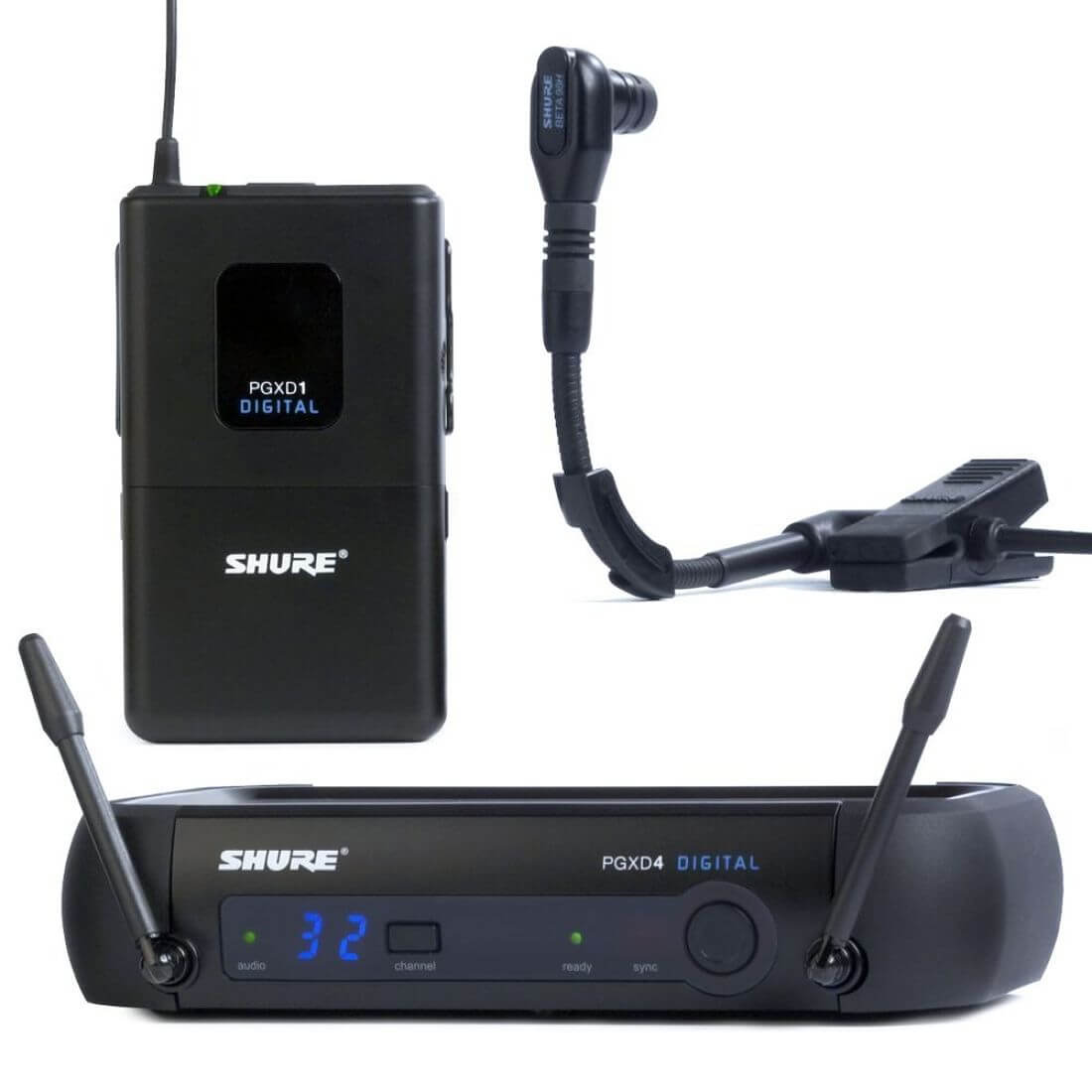 Shure general Shure pgxd14/beta98H sistema inalámbrico de instrumento